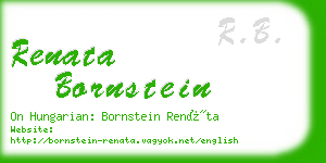 renata bornstein business card